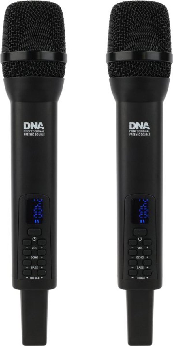 Ασύρματο μικρόφωνο DNA με 2 μικρόφωνα και 2 πομπούς χειρός 2.4 GHz, εμβέλεια έως 30 μέτρα