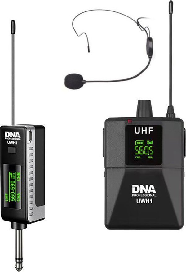 Mikrofon DNA NAGLOWNY MIKROFON BEZPRZEWODOWY BODYPACK + ODBIORNIK UHF 560-590 MHZ