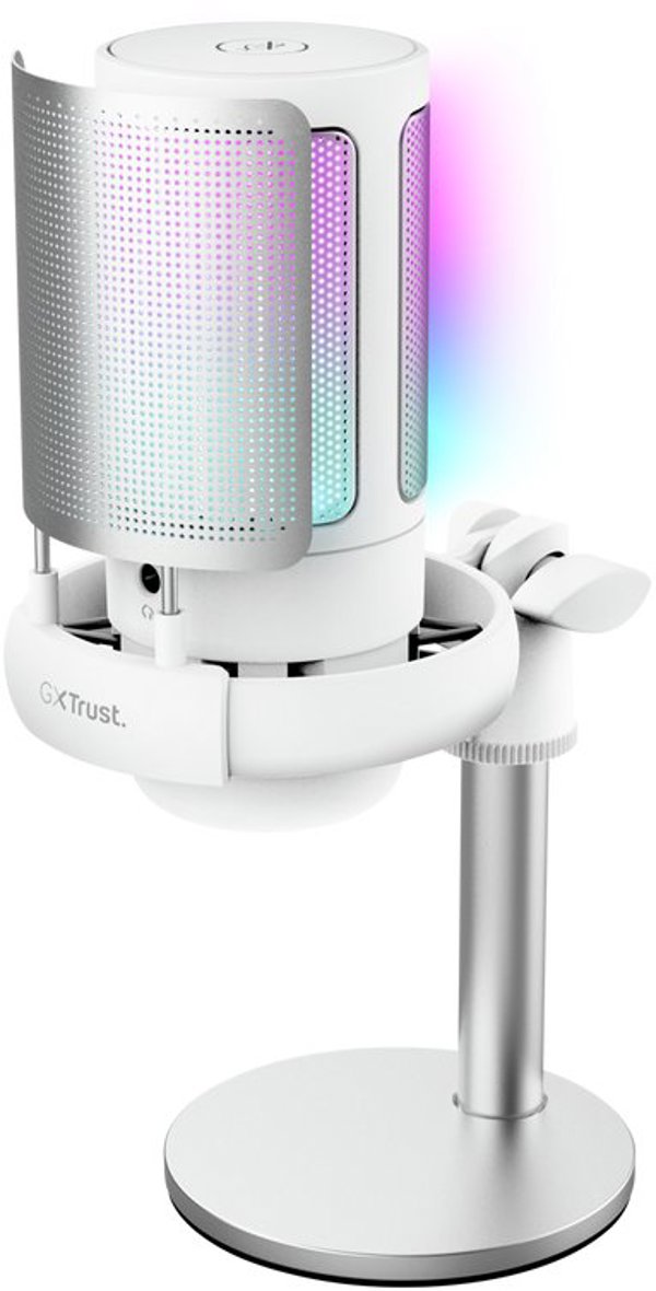 Trust GXT 238W Auron Μικρόφωνο για Podcast, Γκρι/Λευκό