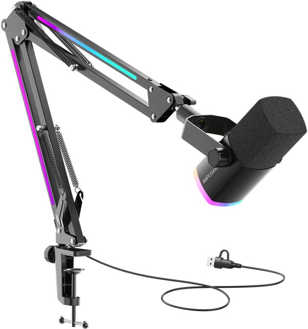 Mikrofon dynamiczny Fifine AM8PROT USB/XLR Czarny
