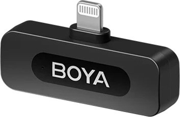 Boya BY-V2 V2.0 Υπερ-συμπαγές ασύρματο μικρόφωνο 2.4GHz για συσκευές lightning - 2TX+1RX