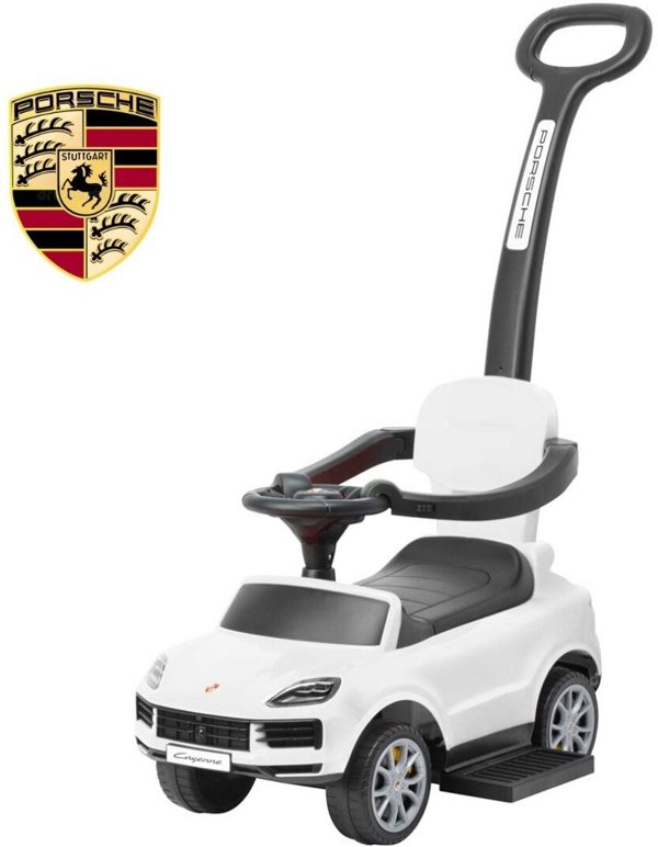 Milly Mally Όχημα Περπατούρα Porsche Cayenne με Χειρολαβή, Λευκό