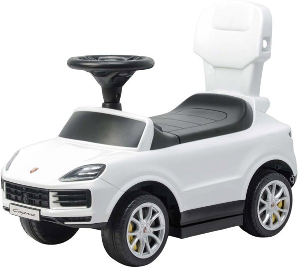 Milly Mally Όχημα Περπατούρα Porsche Cayenne με Χειρολαβή, Λευκό