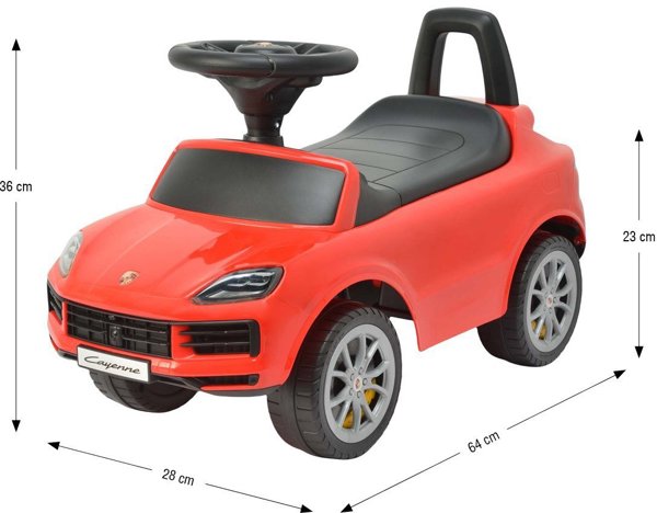Milly Mally Porsche Cayenne S Παιδικό Αυτοκίνητο Περπατούρα - Κόκκινο