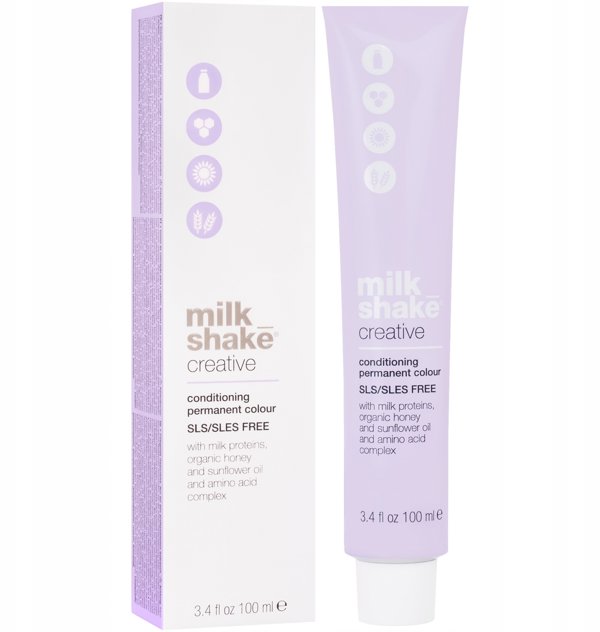 Milk Shake Milk Shake, Creative, SLS/SLES-Free, Permanent Hair Dye, 7.3137GAG Beige Havana, 100 ml For Women