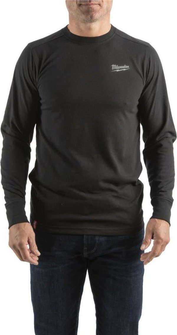 Milwaukee T-SHIRT ΜΑΚΡΥΜΑΝΙΚΟ - ΜΑΥΡΟ HTLSBL-M