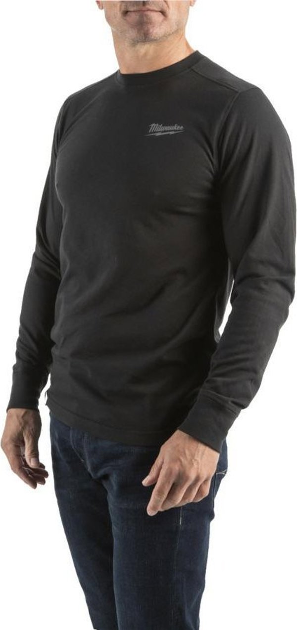 Milwaukee T-SHIRT ΜΑΚΡΥΜΑΝΙΚΟ - ΜΑΥΡΟ HTLSBL-M