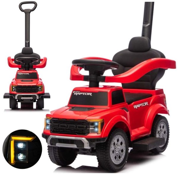 Milly Mally Ford F-150 3w1 Παιδικό Όχημα Περιπάτου με Χειρολαβή - Κόκκινο