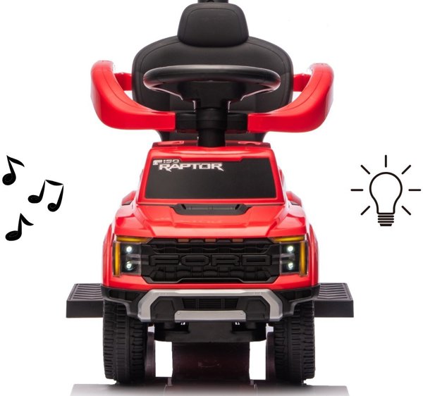 Milly Mally Ford F-150 3w1 Παιδικό Όχημα Περιπάτου με Χειρολαβή - Κόκκινο