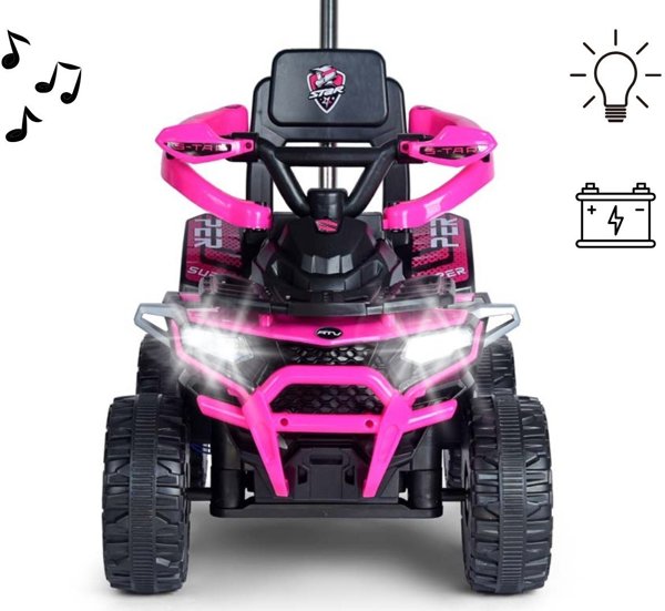 Milly Mally Milly Mally Pojazd na akumulator Star ATV Pink EDUKAMP