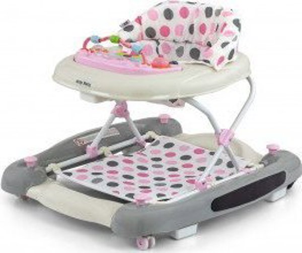 Περπατούρα Μωρού Milly Mally Patrol Plus Pastel Dots, Πολυλειτουργική Στρατευτάκι με Παιχνίδια, Πολύχρωμο