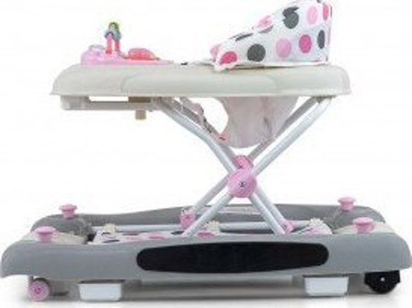 Περπατούρα Μωρού Milly Mally Patrol Plus Pastel Dots, Πολυλειτουργική Στρατευτάκι με Παιχνίδια, Πολύχρωμο