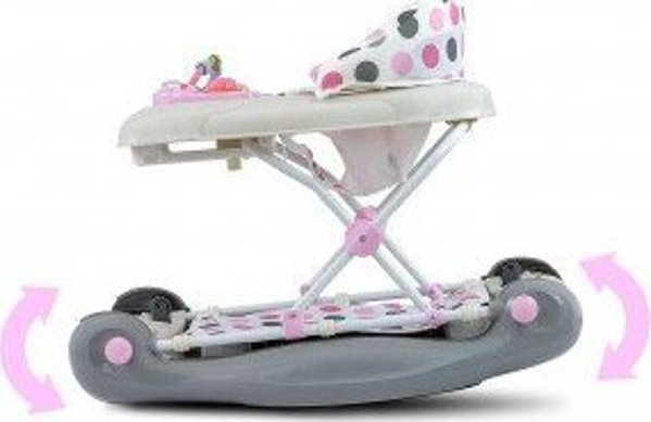 Περπατούρα Μωρού Milly Mally Patrol Plus Pastel Dots, Πολυλειτουργική Στρατευτάκι με Παιχνίδια, Πολύχρωμο
