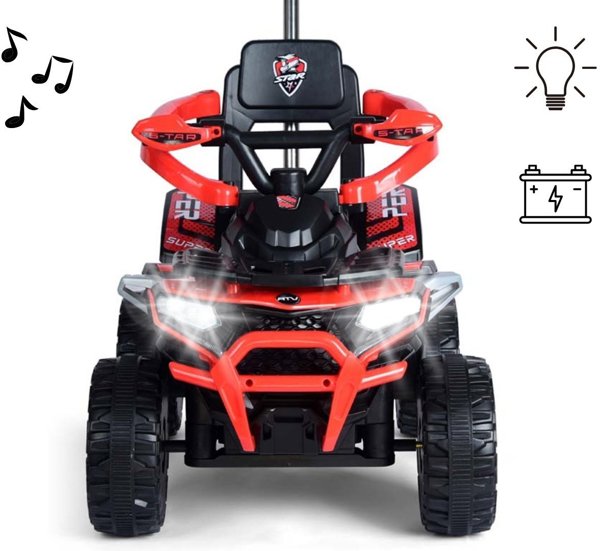 Milly Mally Milly Mally Pojazd na akumulator Star ATV Red EDUKAMP