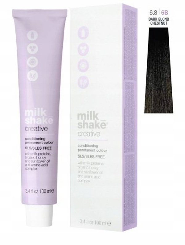 Milk Shake Milk Shake, Creative, SLS/SLES-Free, Permanent Hair Dye, 6.86B Iroko, 100 ml For Women