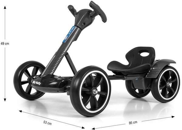 Milly Mally Milly Mally Pojazd na akumulator Gokart Bolt Black EDUKAMP