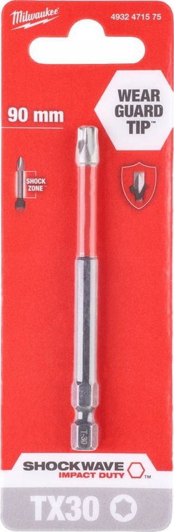 MILWAUKEE TIP T30 x 90mm/ 1pc. ShW