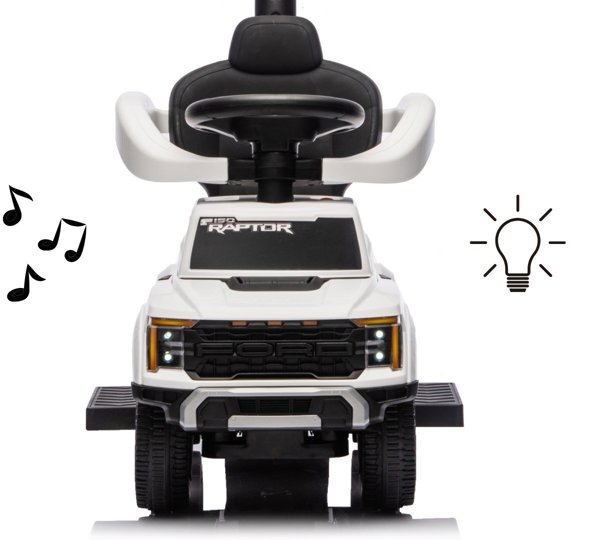 Milly Mally Όχημα Περπατούρα 3σε1 Ford F-150 με Λαβή - Λευκό