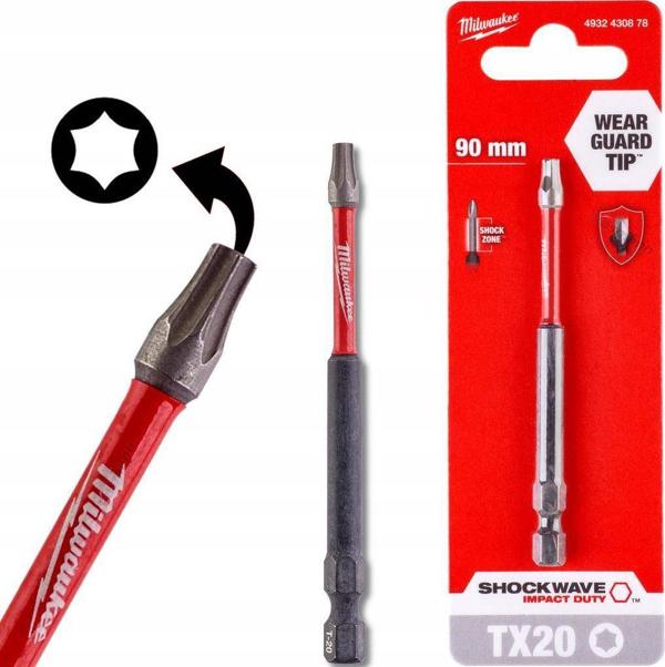 Milwaukee BIT SHOCKWAVE TX20 90MM-1SZT.
