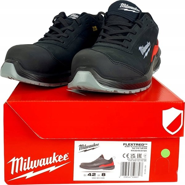 MILWAUKEE FLEXTRED SHOES 1L110133 SIZE 42 S3S ESD SC FO