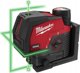 Milwaukee Akumuliatorinis lazerinis nivelyras M12 CLLP-0C žalias Milwaukee