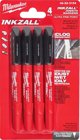 Milwaukee MILWAUKEE THIN MARKERS BLACK 4 pcs
