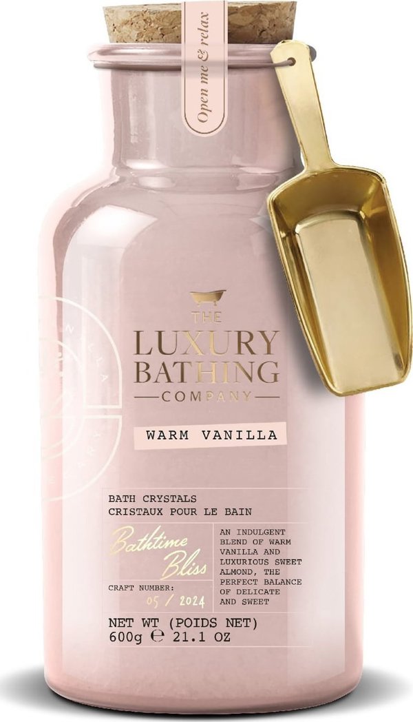 Milton THE LUXURY BATHING COMPANY Bathtime Bliss Kryształki do kąpieli Warm Vanilla 600 g