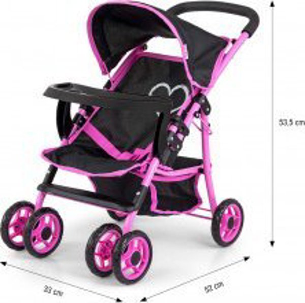 Milly Mally Milly Mally Καρότσι για κούκλες Kate Prestige Black