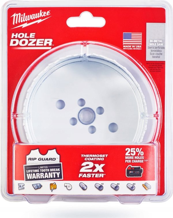 Πριόνι οπών διμεταλλικό MILWAUKEE 127mm