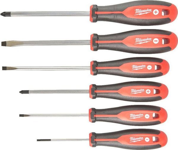 Milwaukee MILWAUKEE SCREWDRIVERS SET 6 pcs. (SL&PZ)