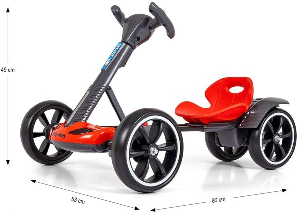 Milly Mally Milly Mally Pojazd na akumulator Gokart Bolt Red EDUKAMP