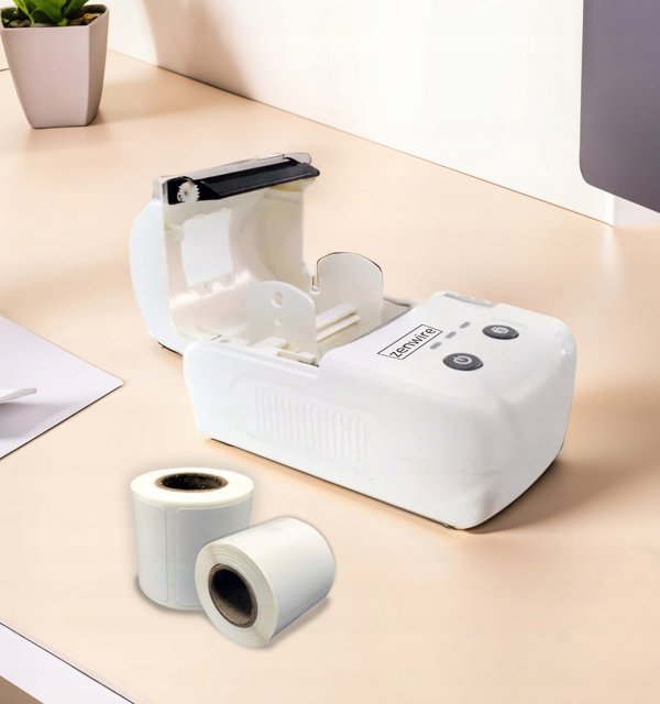 Zenwire TP-210 Φορητός Θερμικός Εκτυπωτής Ετικετών, Bluetooth, USB-C, Επαναφορτιζόμενη Μπαταρία 1500mAh