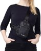Wozinsky Mini Τσαντάκι Ώμου WMS-W1 Αδιάβροχο Διπλού Χώρου Μαύρο