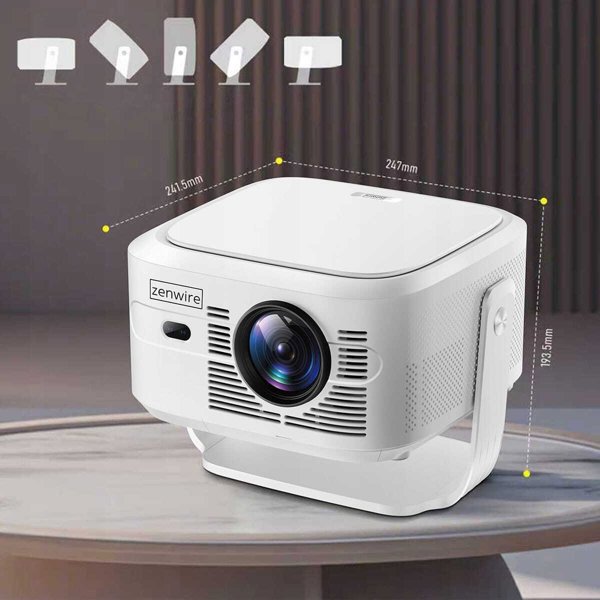 Mini Projektor Przenosny Rzutnik Android 14 WiFi Full HD 4K 8K do Telefonu Zenwire PrimeView IMC460 Pro