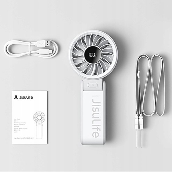 Mini ανεμιστήρας JisuLife Handheld Fan Life7 5000mAh φορητός ανεμιστήρας USB - γκρι