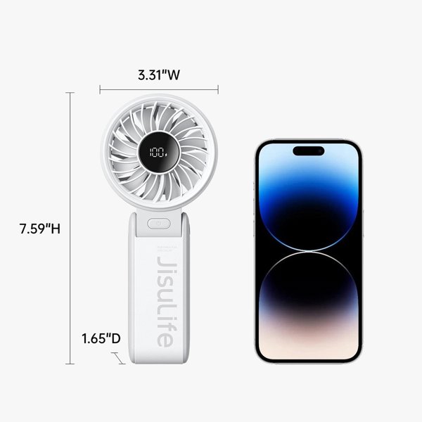 Mini ανεμιστήρας JisuLife Handheld Fan Life7 5000mAh φορητός ανεμιστήρας USB - γκρι