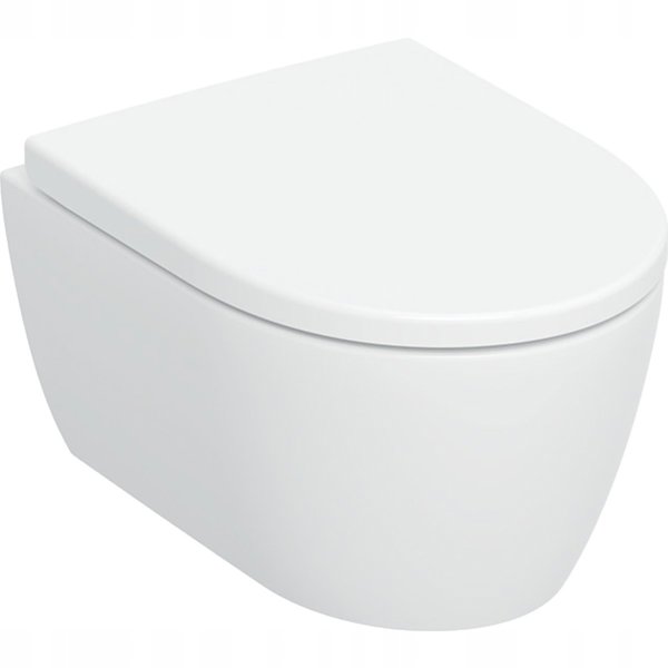 Geberit iCon Λεκάνη 49cm TurboFlush 503.048.00.8 με KeraTect και Καπάκι Αργού Κλεισίματος