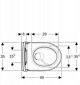 Geberit iCon Λεκάνη 49cm TurboFlush 503.048.00.8 με KeraTect και Καπάκι Αργού Κλεισίματος