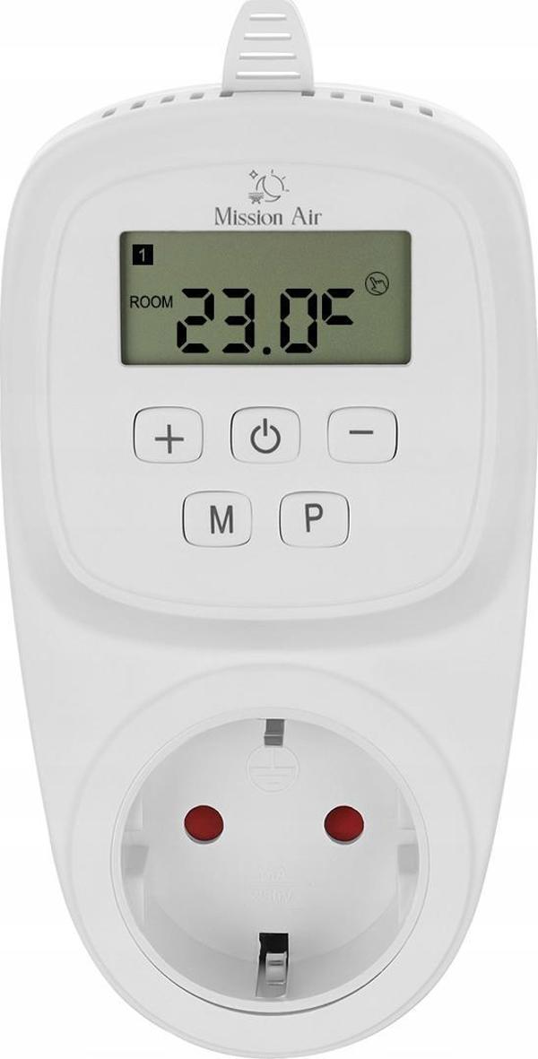 Mission Air Gniazdkowy regulator temperatury termostat WIFI