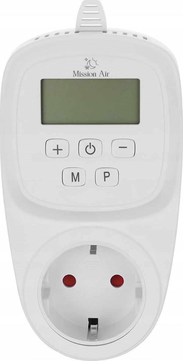 Mission Air Gniazdkowy regulator temperatury termostat WIFI