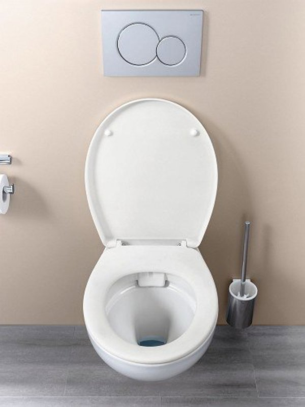 Lekani WC Kolo REKORD Kremasti RIMFREE 35,5x52 cm Lefki