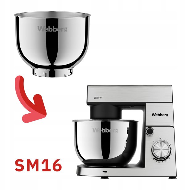 Misa INOX 4L do robota Webber SM15 i SM16 - Oryginalna misa, pojemna