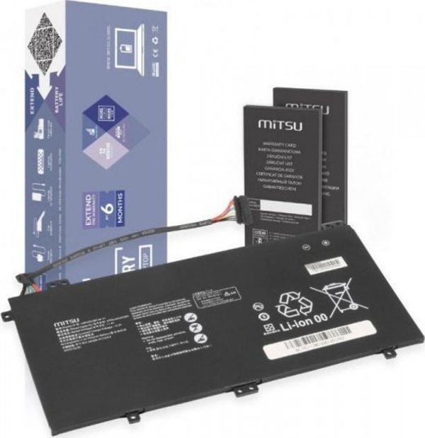 mitsu Μπαταρία για το Smartphone Huawei Matebook 13 WRT-W19 WX9 W29 HN-W19 HB4593J6ECW 3700 mAh (42 Wh) 11.4V