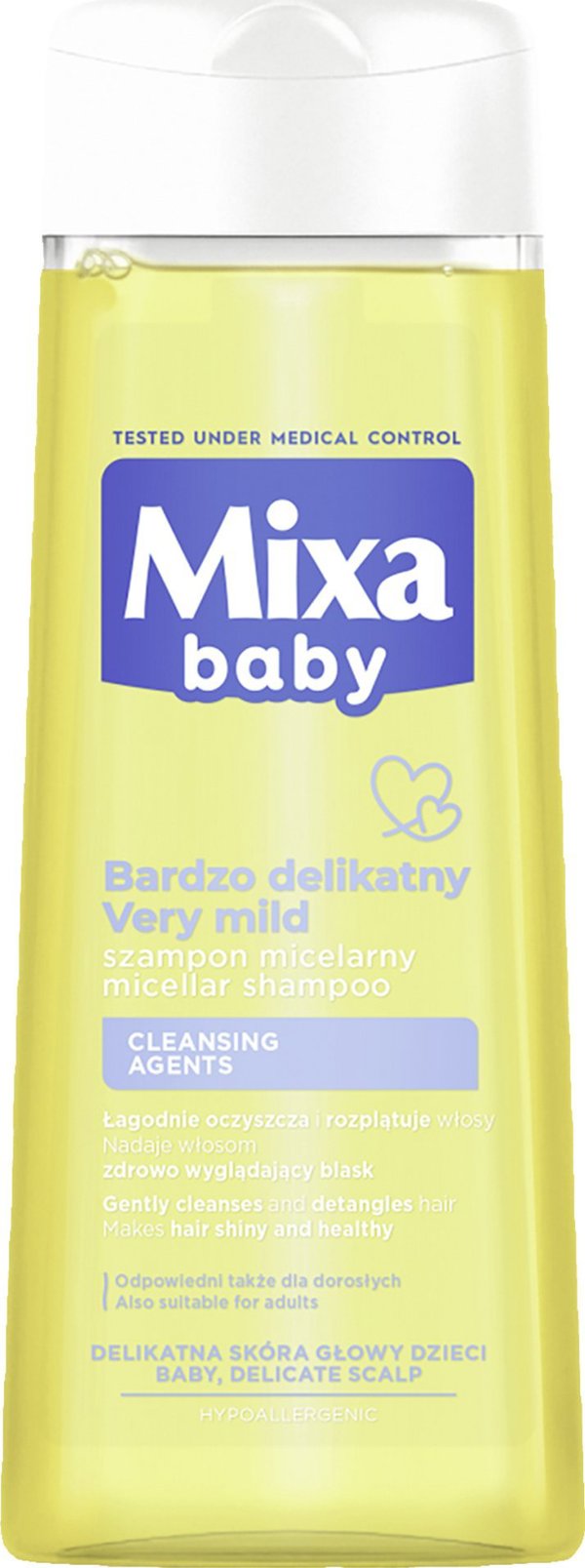 MIXA_Baby Μικκυλιακό Σαμπουάν για μωρά, απαλό σαμπουάν για τα μαλλιά 300ml