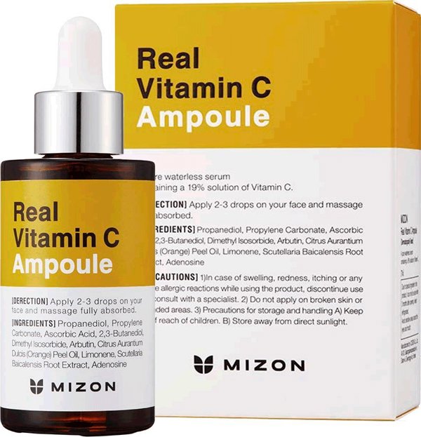 MIZON Ορός προσώπου με βιταμίνη C MIZON Real Vitamin C Ampoule, 30 ml