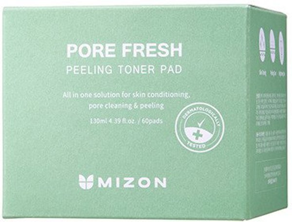 MIZON_Pore Fresh Peeling Toner Pads - 60 πάνες απολέπισης και τόνωσης