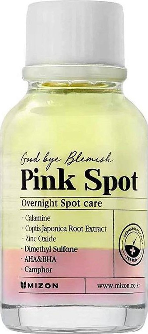 MIZON Goodbye Blemish Pink Spot Ορός με πούδρα για τοπική εφαρμογή κατά της ακμής 19ml