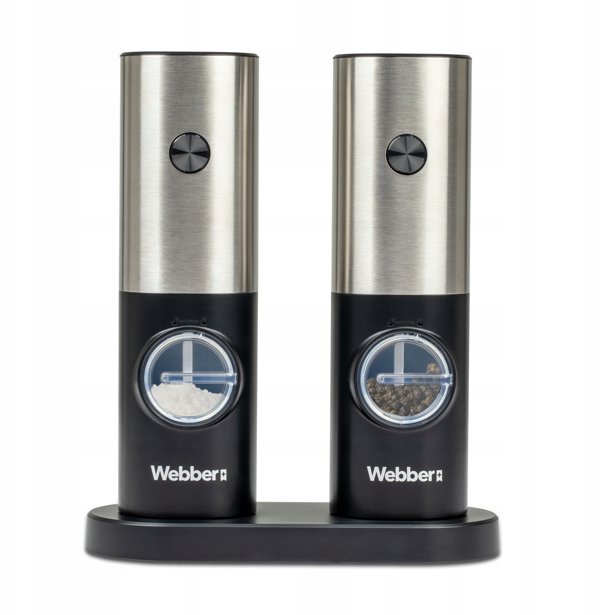 Ηλεκτρικός Μύλος Αλατιού και Πιπεριού Webber, Σετ 2 Τεμαχίων, Λειτουργία με Μπαταρίες