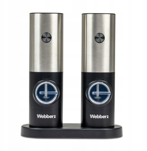 Ηλεκτρικός Μύλος Αλατιού και Πιπεριού Webber, Σετ 2 Τεμαχίων, Λειτουργία με Μπαταρίες