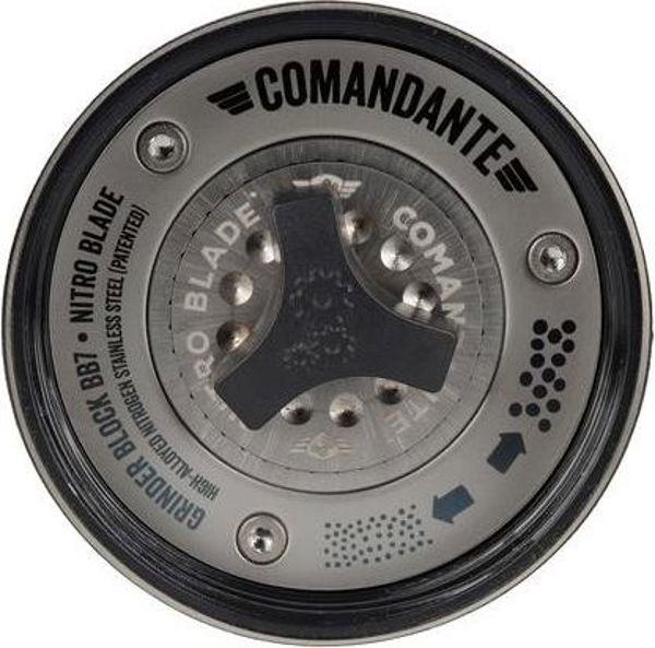 Comandante C40 Mk3 Nitro Blade Χειροκίνητος Μύλος Καφέ, Ατσάλινος, Μαύρο Χρώμα